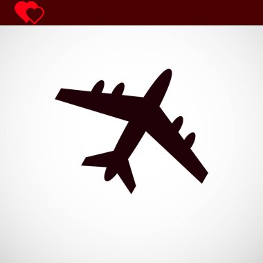 uçak simge vektör