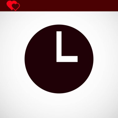 saat simgesini, vektör