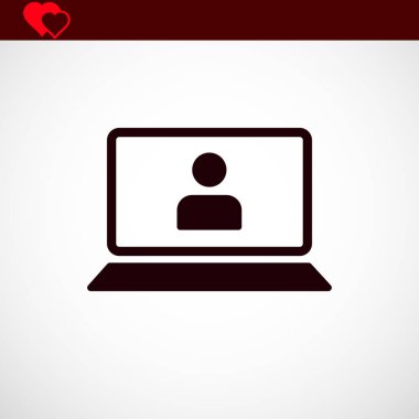 Dizüstü bilgisayar kutsal kişilerin resmi, vektör