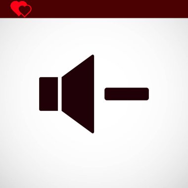 Artış hacmi ses hoparlör simgesi