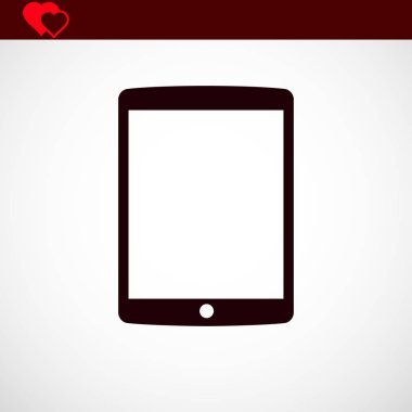 Modern dijital tablet pc simgesi