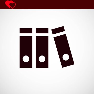 Kitaplar kütüphane simgesi