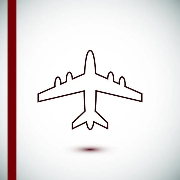 Вектор значка самолета — стоковый вектор
