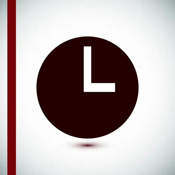 Icono de tiempo, vector — Archivo Imágenes Vectoriales