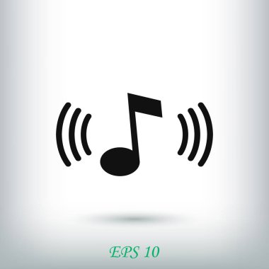 Müzik simgesini, vektör