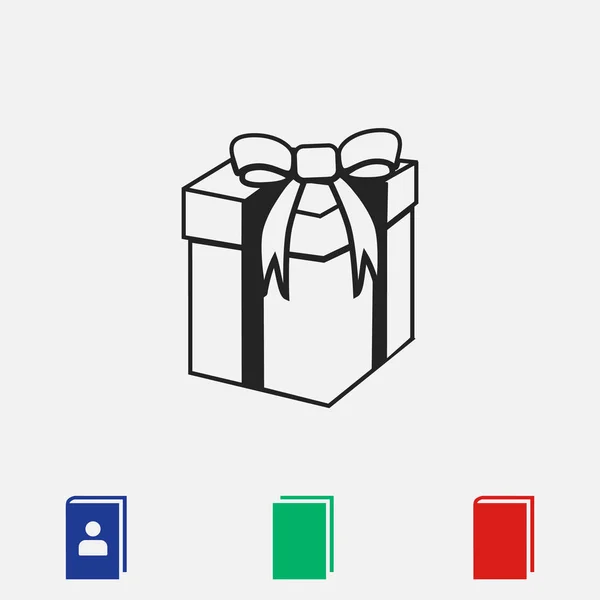 Gift icon, vector — Stock Vector