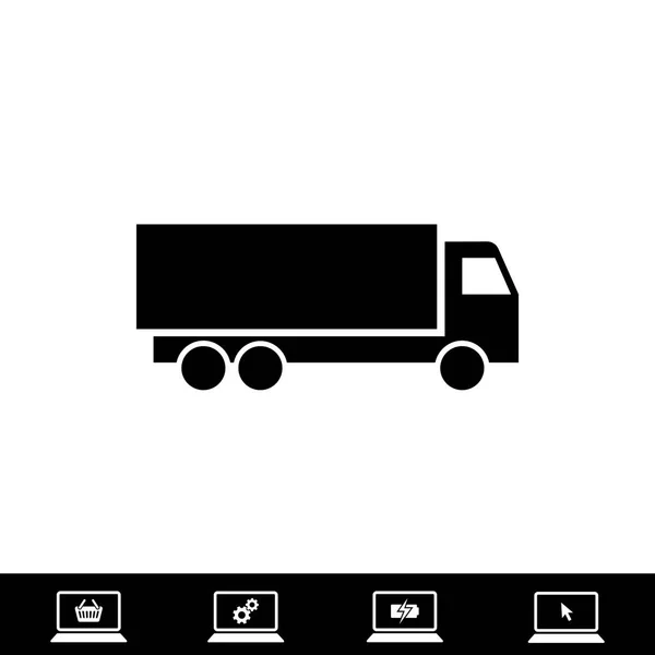 Truck icon, vector — Stock Vector