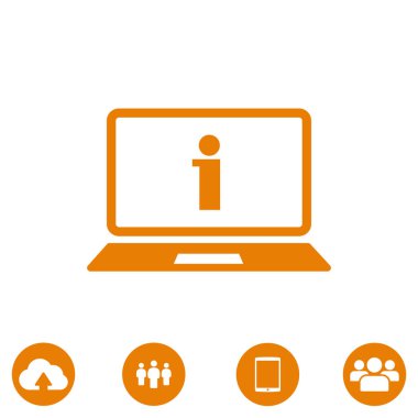 Dizüstü bilgisayar kutsal kişilerin resmi, vektör