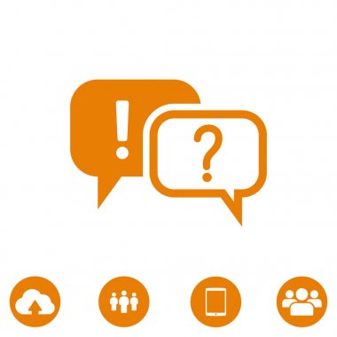 Soru ve ünlem işareti simgesi