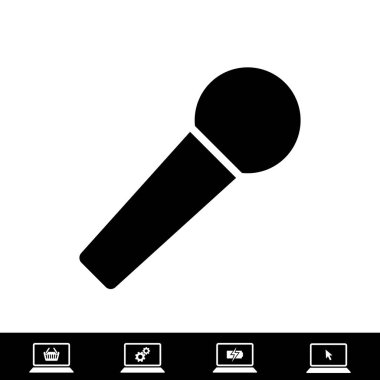 mikrofon simgesi, vektör