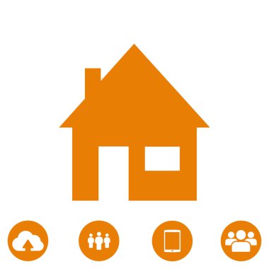 ev simgesini, vektör