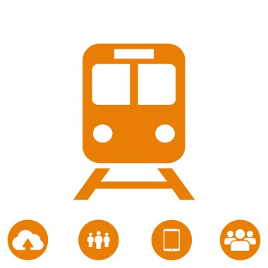 simge tren, vektör