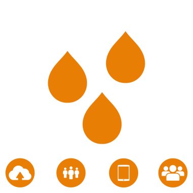 simge, damla vektör