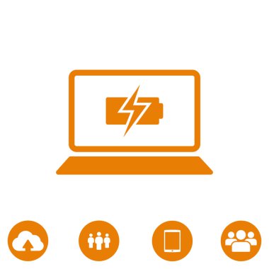 Dizüstü bilgisayar kutsal kişilerin resmi, vektör