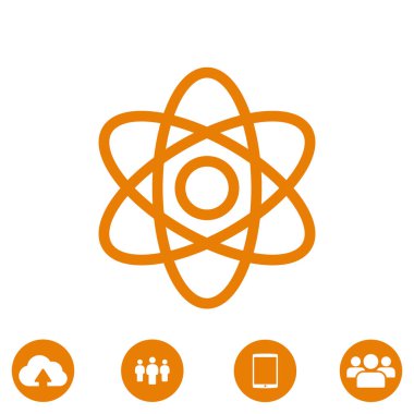 soyut fizik bilim modeli simgesi