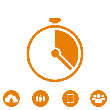 Kronometre simgesi, vektör