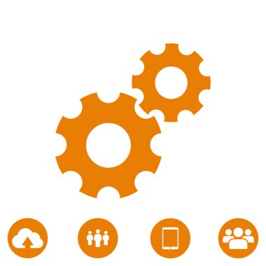 Gears'ı simgesi, vektör