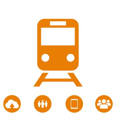 simge tren, vektör
