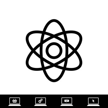 soyut fizik bilim modeli simgesi