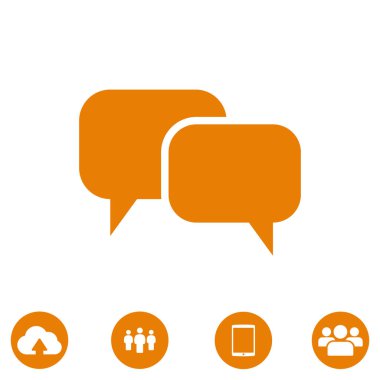 konuşma balonları simgesi