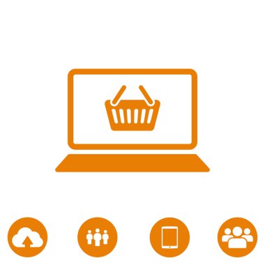 Dizüstü bilgisayar kutsal kişilerin resmi, vektör