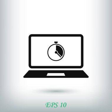 Dizüstü bilgisayar kutsal kişilerin resmi, vektör