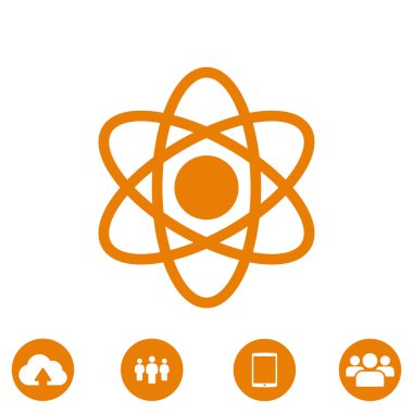 soyut fizik bilim modeli simgesi