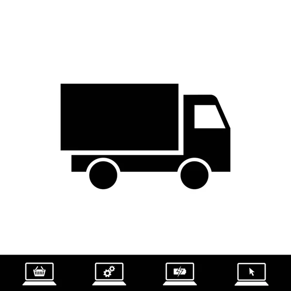 Vrachtwagen pictogram, vector — Stockvector