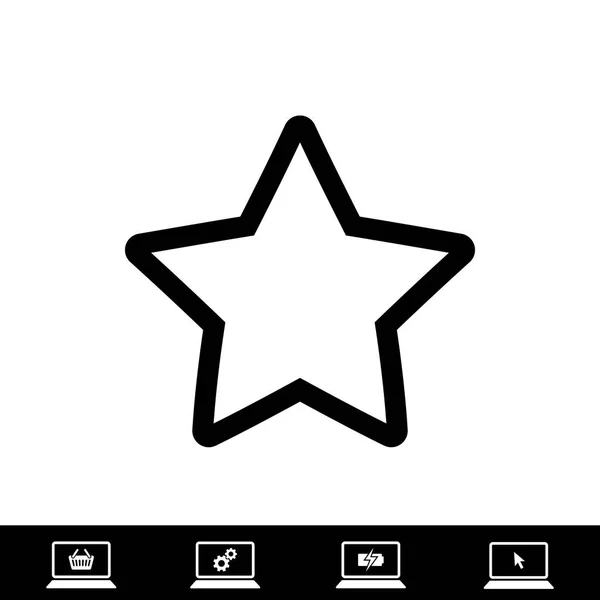 Star icon, vector — Stock Vector