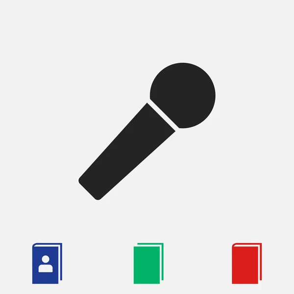 Microphone icon, vector — Stock Vector