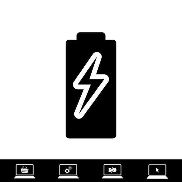 Icône de charge de batterie — Image vectorielle