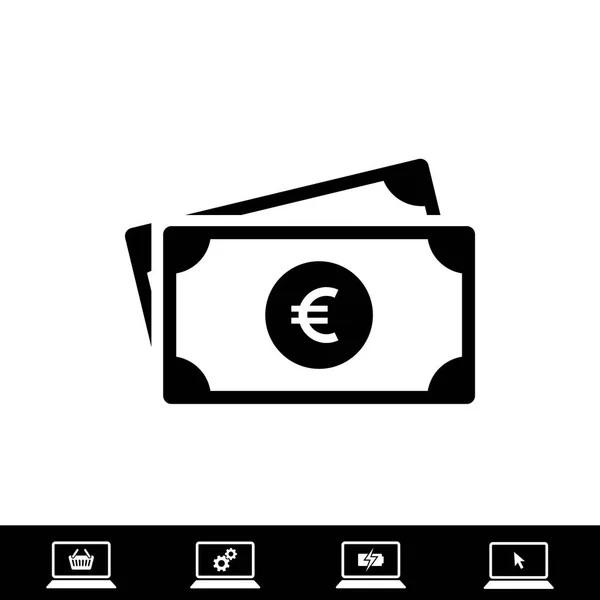 Geld pictogram, vector — Stockvector