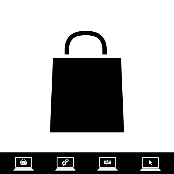 Icône de sac, vecteur — Image vectorielle