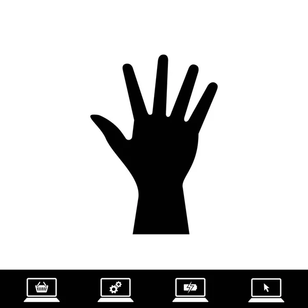 Hand pictogram vector — Stockvector