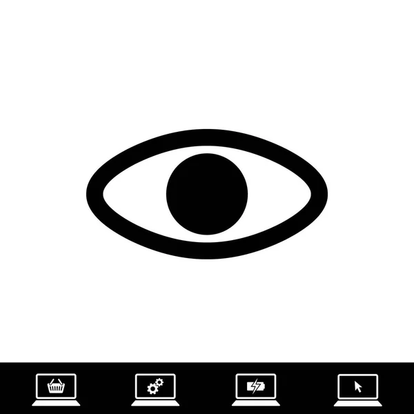 Icono del ojo, vector — Vector de stock