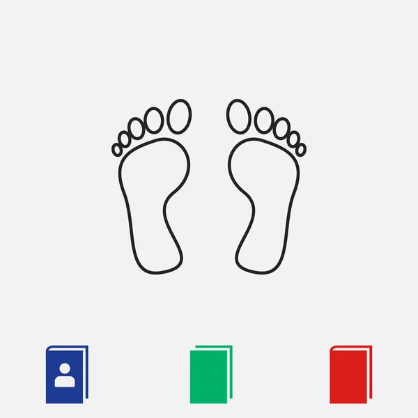 Vetor ícone pés — Vetor de Stock