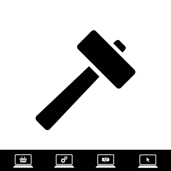 Hammer icon, vector — Stock Vector