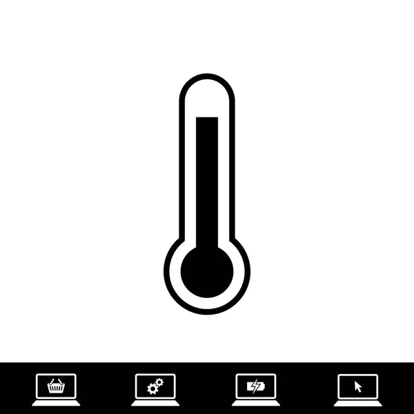 Thermometer-Symbol, Vektor — Stockvektor