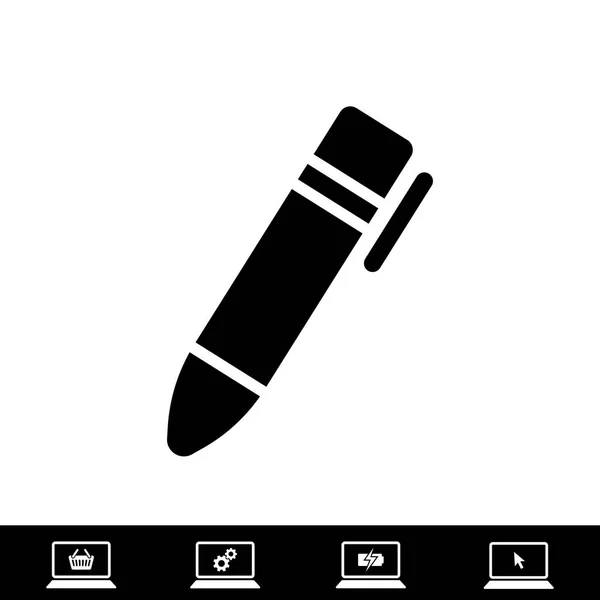 Pen icon, vector — Stock Vector