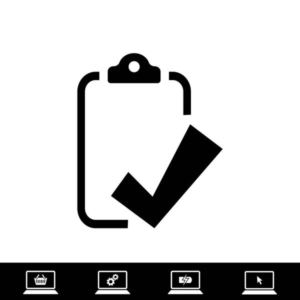 Controlelijst pictogram, vector — Stockvector