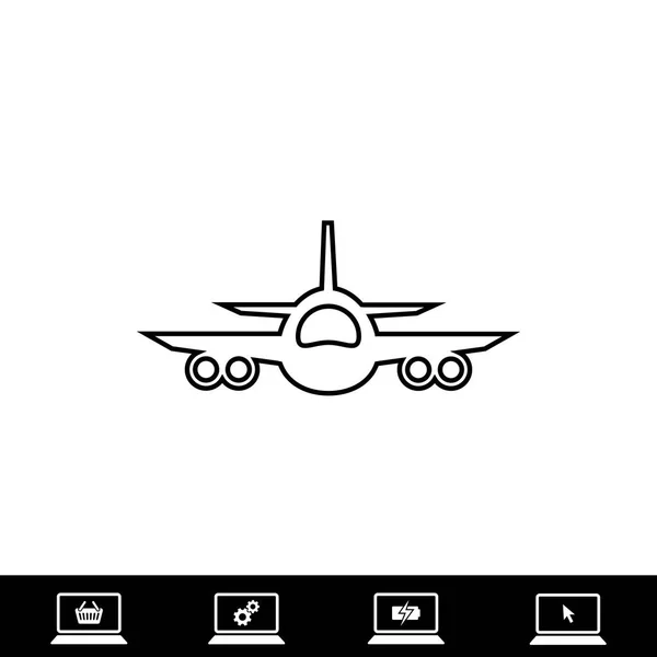 Aircraft icon vector — Stock Vector