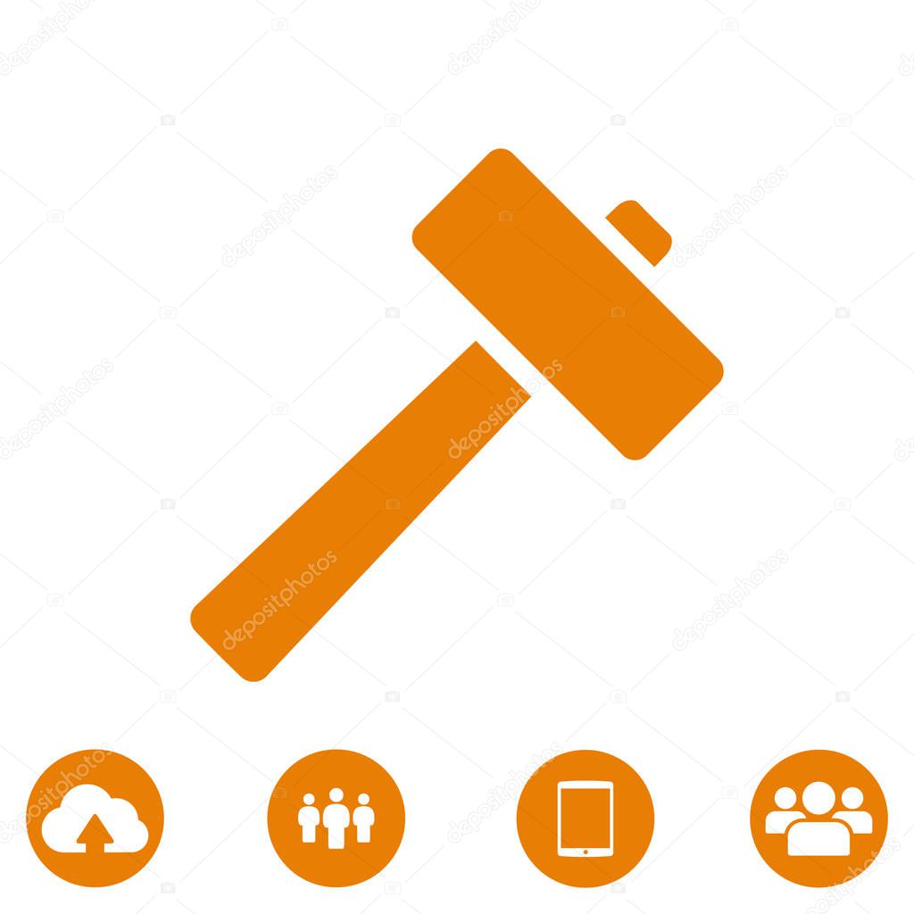 hammer icon, vector