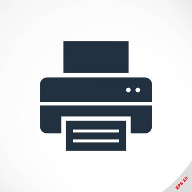 yazdırma simgesi, vektör