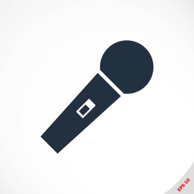 mikrofon simgesi, vektör