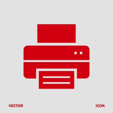 yazdırma simgesi, vektör