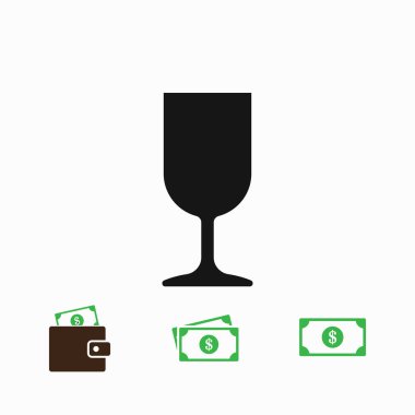 İçki cam kutsal kişilerin resmi