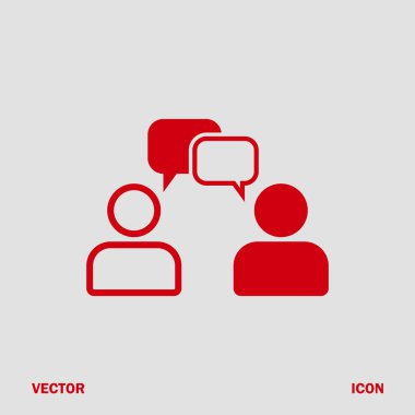 konuşan insanlar, sohbet simgesi 