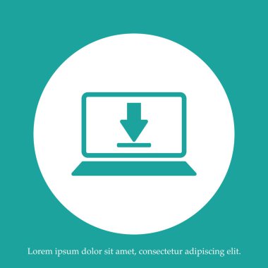 Dizüstü bilgisayar kutsal kişilerin resmi, vektör