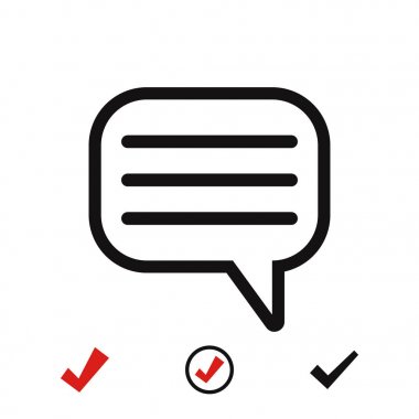 konuşma balonları simgesi