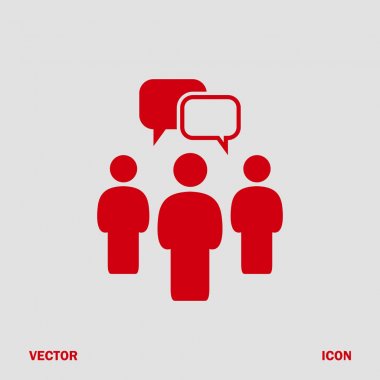 konuşan insanlar, sohbet simgesi 